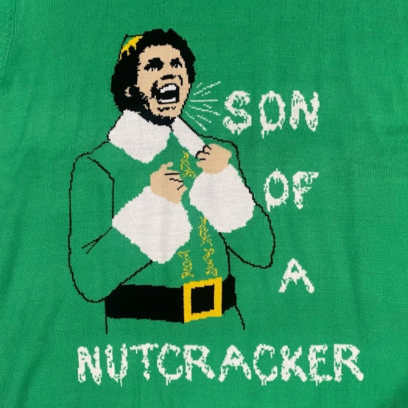 ELF "Son of a Nutcracker" Ugly XMAS Sweater XXL - Picture 4 of 7
